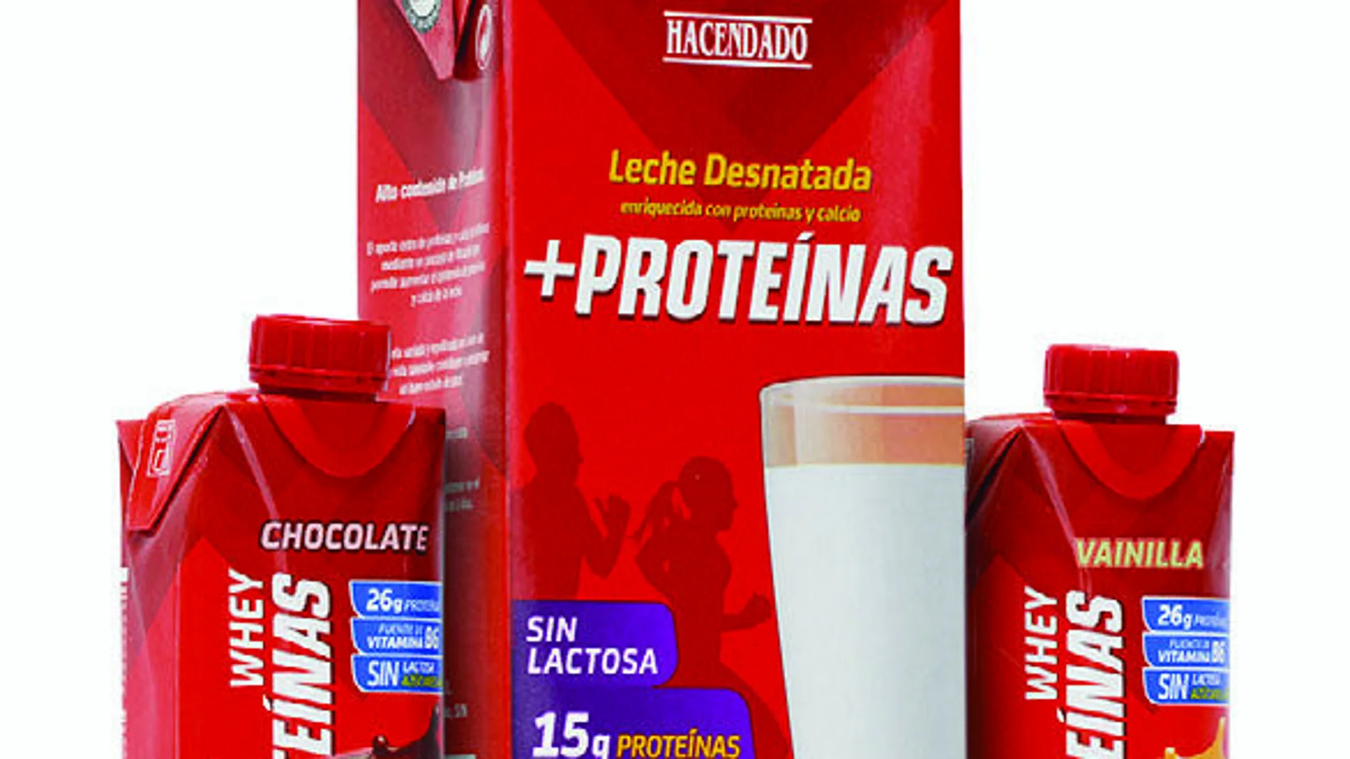 Gama de productos "+Proteínas Hacendado" que comercializa Mercadona