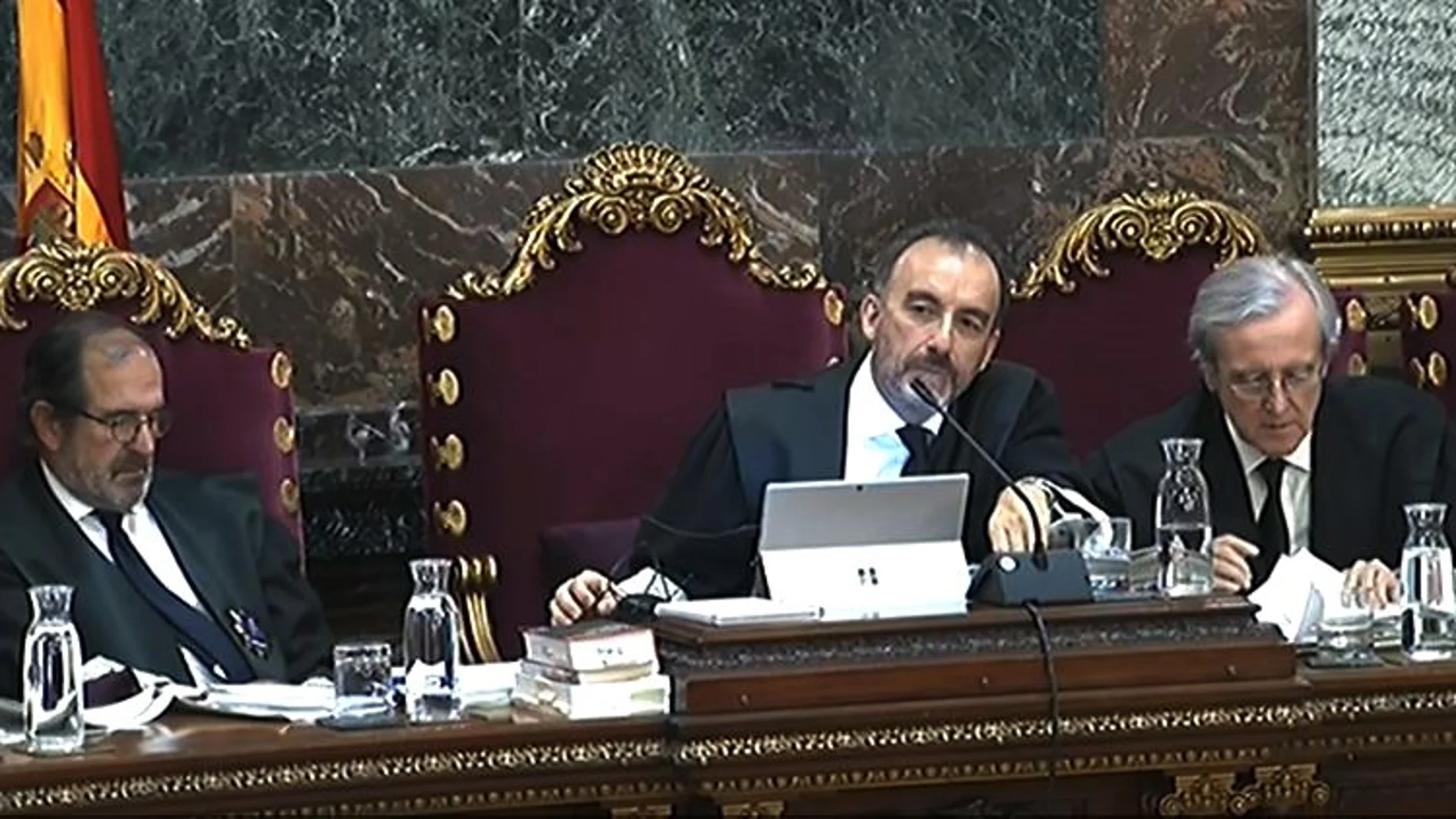 El juez Marchena durante el juicio del 1-O