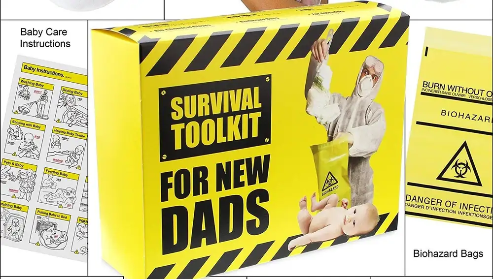 Kit de supervivencia para padres, con manual de instrucciones del bebé incluido