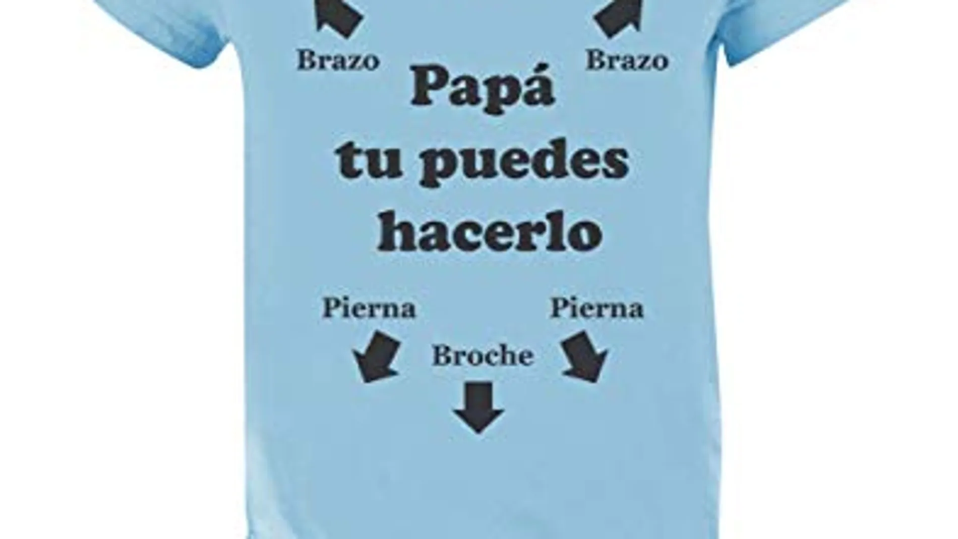 Regalo original para padres primerizos, body "Papá tú puedes hacerlo"