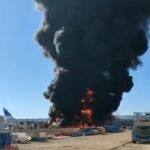 Incendio aeropuerto Teruel