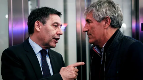 Bartomeu y Quique Setién