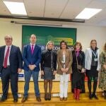 Orlando Isidoro Afonso Rodrigues, José Antonio Salvador Insúa, Óscar Martínez, Pilar Garcés, Patricia Sanz, Luisa Pires, Ana Atienza, Beatriz Fernández y Jesús María de Andrés en la inauguración del Congreso Timmis