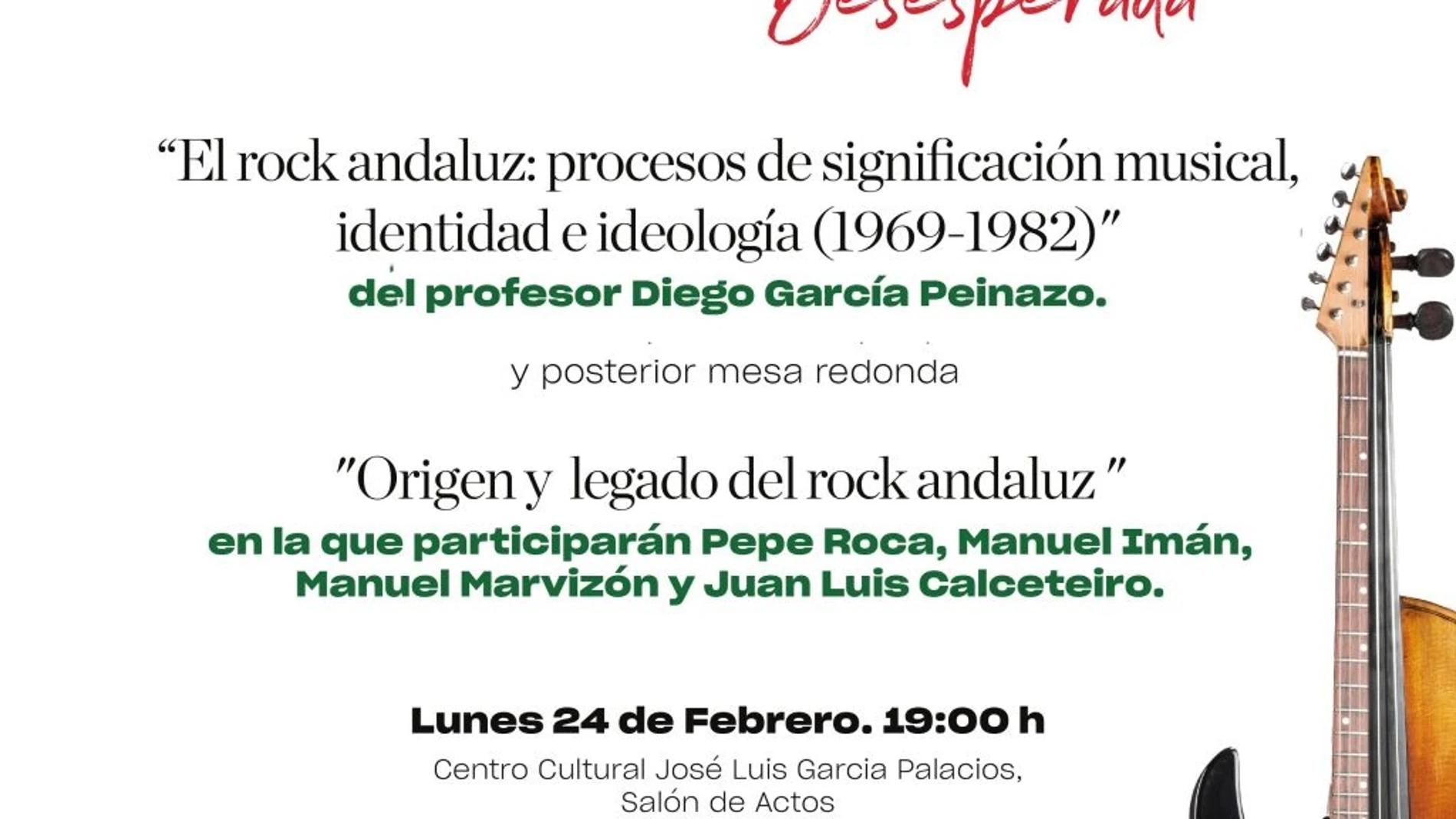 Sevilla.-Mesa de redonda de Pepe Roca y Manuel Imán sobre el rock andaluz este lunes en Caja Rural del Sur