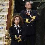 Ujieres del Congreso de los Diputados, durante un acto. La Cámara pretende adaptarse a los nuevos tiempos / Jesus G. Feria.