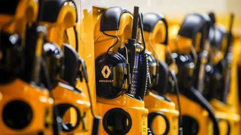 Cascos de Fórmula 1 en los test de Barcelona