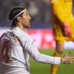Sergio Ramos en el Levante-Real Madrid