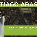 Santiago Abascal anunció el pasado sábado con este cartel en Twitter la presentación de su candidatura para seguir liderando Vox
