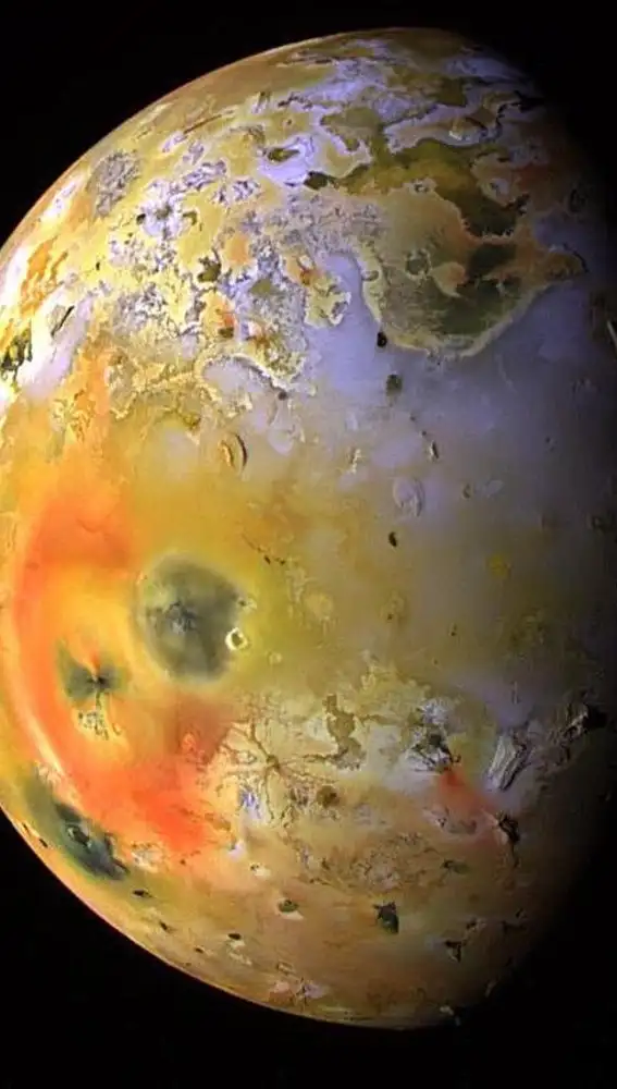 Io, luna de Júpiter (fotografía de la NASA editada)