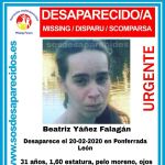 Cartel publicado por la plataforma SOS Desaparecidos