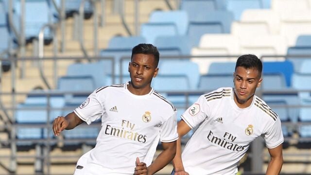 Rodrygo y Reinier, en el partido contra el Sanse