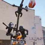 Quema de muñecos en el Carnaval de Ribes de Freser.
