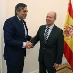 El ministro de Justicia, Juan Carlos Campo, se reunió ayer con el consejero de Justicia, Interior y Víctimas de la Comunidad de Madrid,Enrique López