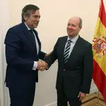 El ministro de Justicia, Juan Carlos Campo, se reunió ayer con el consejero de Justicia, Interior y Víctimas de la Comunidad de Madrid,Enrique López