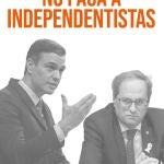 El folleto repartido por Cs contra la subida fiscal del Gobierno que se está distribuyendo en los principales nodos de Madrid