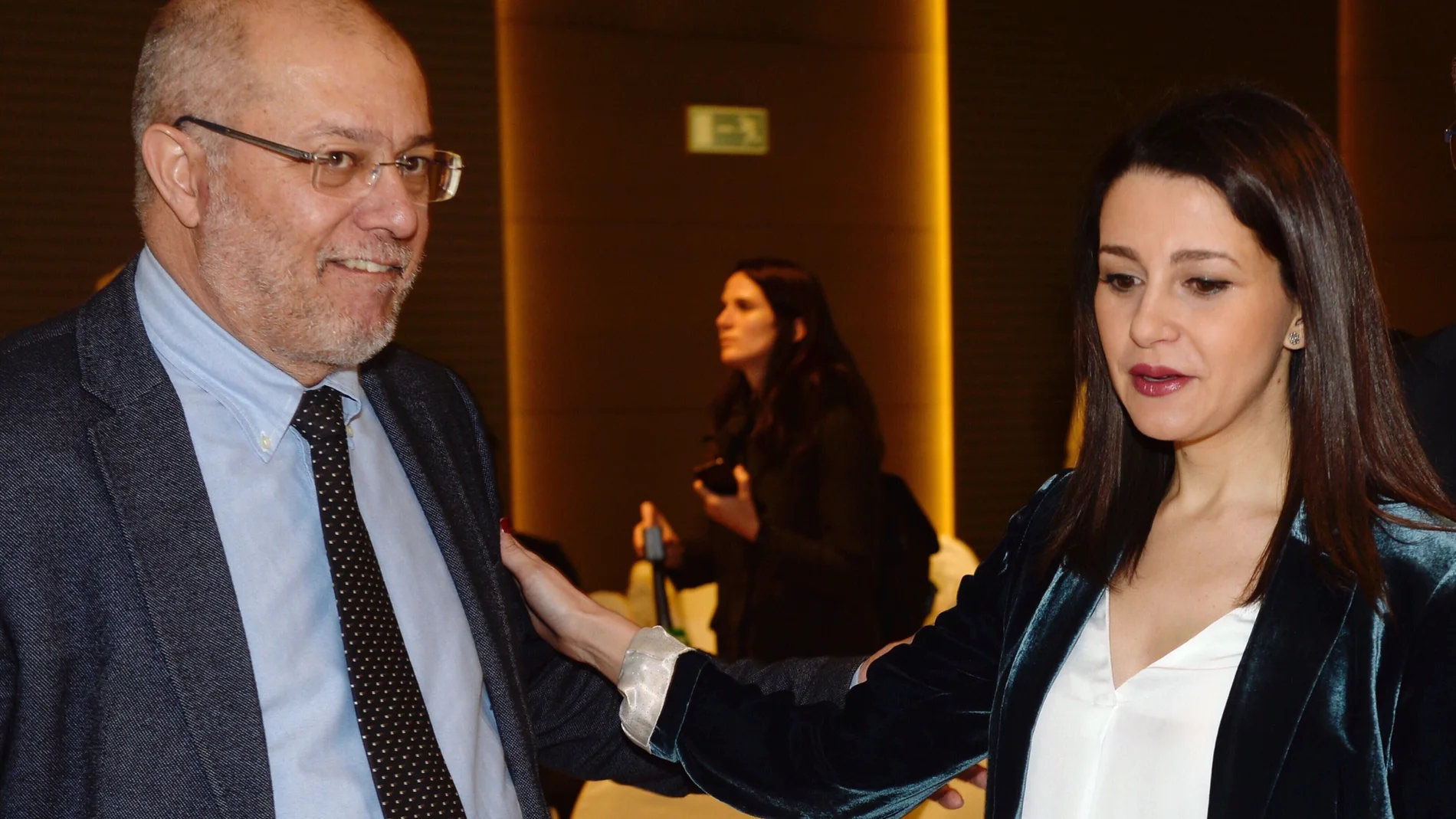 Arrimadas y Francisco Igea en desayuno informativo
