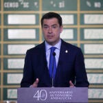 El presidente de la Junta de Andalucía, Juanma Moreno