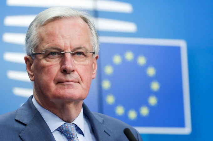Michel Barnier, negociador jefe de la UE, en el Consejo Europeo en Bruselas. EFE/EPA/STEPHANIE LECOCQ