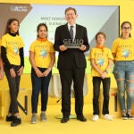 Ximo Puig, en el acto de entrega de los premios 'Gen10s: Rompiendo la brecha digital de género'