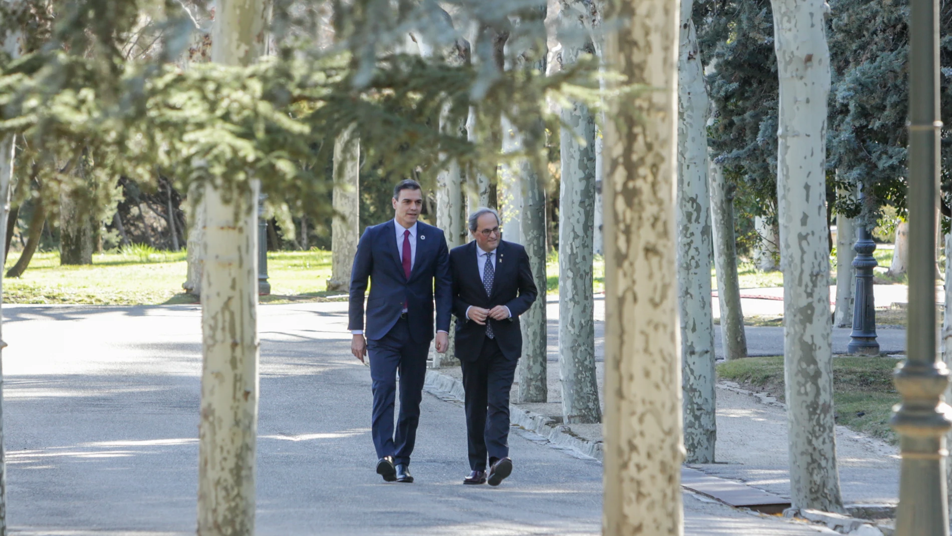 Primera reunión de la mesa de diálogo encabezada por Pedro Sánchez y Quim Torra en la Moncloa