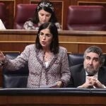 La ministra de Política Territorial, Carolina Darias, en el Congreso de los Diputados