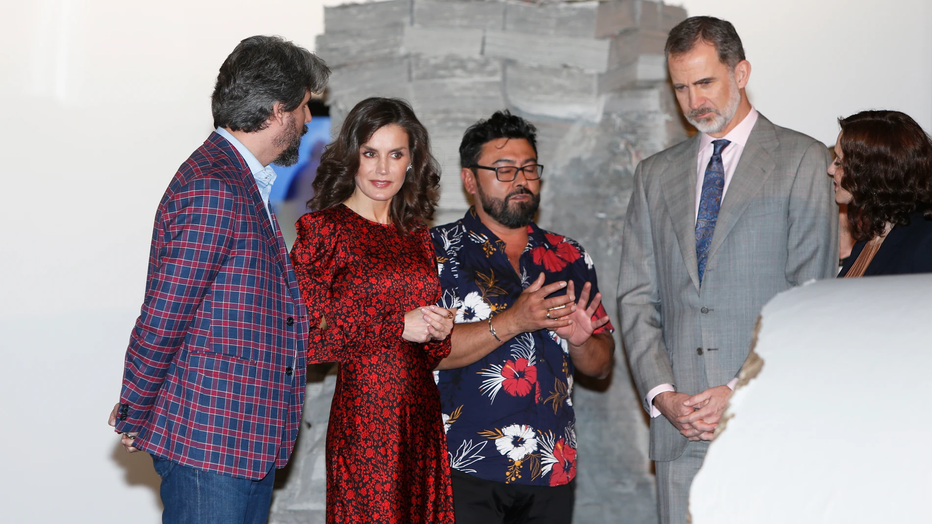 El Rey Felipe VI y la Reina Letizia durante el acto de inauguración de la Feria Internacional de Arte ARCO en Ifema, en Madrid, a 27 de febrero de 2020.REYES;REY FELIPE;LETIZIA;ARCO;ARTE;MADRIDJose Velasco / Europa Press27/02/2020