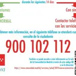  Coronavirus: La Comunidad de Madrid habilita un teléfono gratuito para resolver dudas