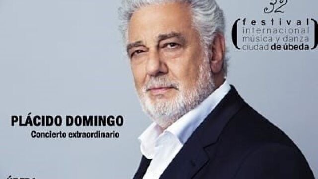 Cartel del concierto que Plácido Domingo iba a ofrecer el 3 demayo en la plaza de toros de Úbeda