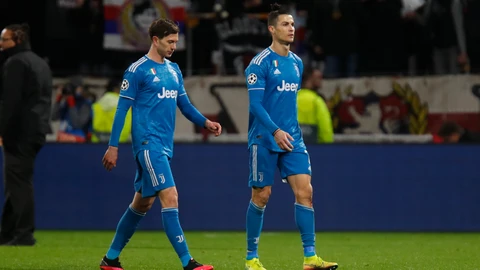Bernardeschi y Cristiano Ronaldo con la Juventus.