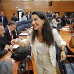 La portavoz parlamentaria de Vox en la Asamblea de Madrid, Rocío Monasterio
