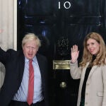 Boris Johnson y Carrie Symonds