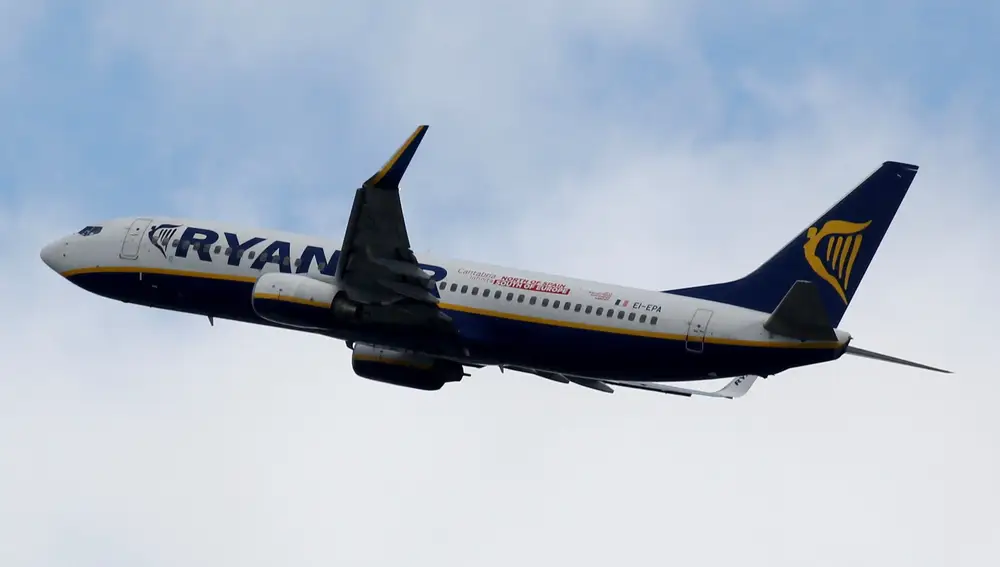 FILE PHOTO: A Ryanair commercial passenger jet takes off in Blagnac near Toulouse, France, May 29, 2019. REUTERS/Regis Duvignau/File Photo