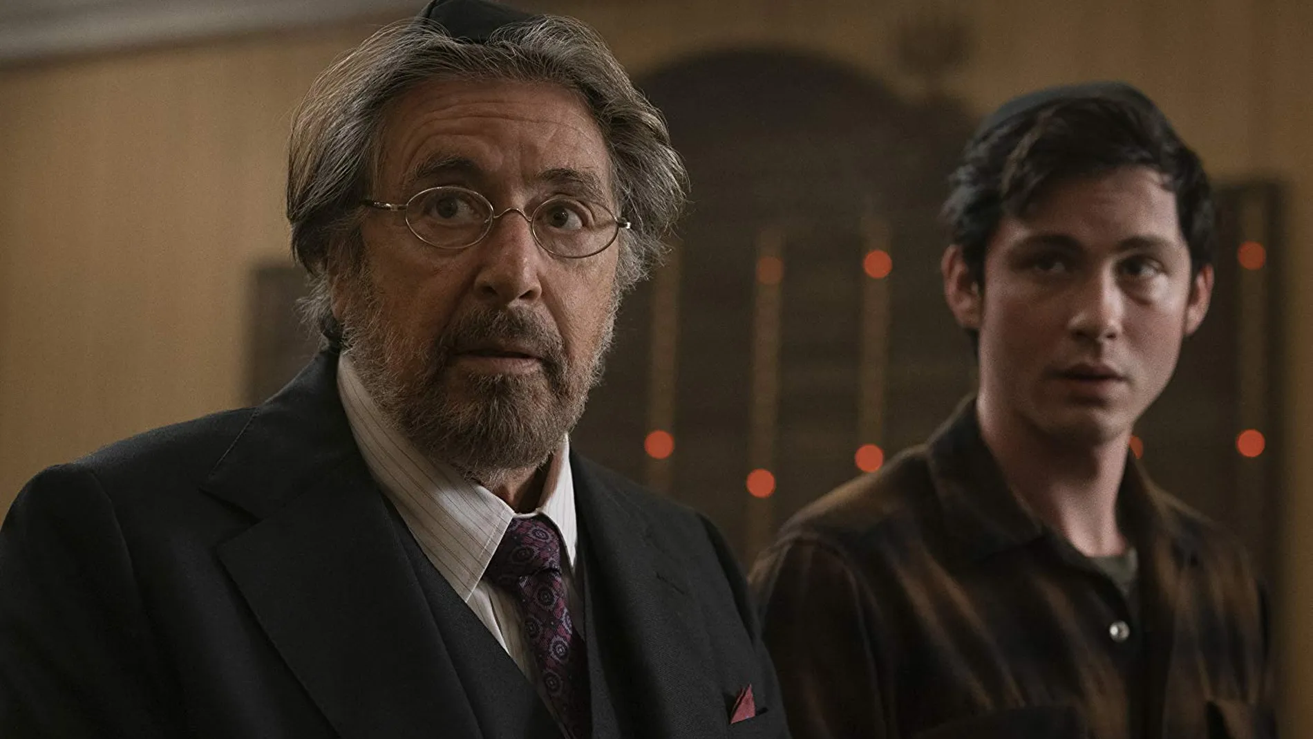 Al Pacino y Logan Lerman en "Hunters"