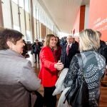La consejera de Educación, Rocío Lucas, conversa con responsables de las universidades de Castilla y León