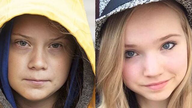 Greta Thunberg y Naomi Seibt