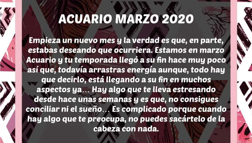 Horóscopo Negro Acuario | Marzo 2020