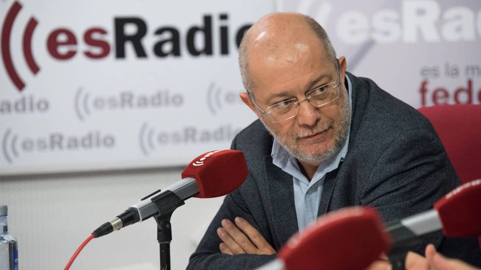 Francisco Igea, durante la entrevista en Es la Mañana de Federico Jiménez Losantos en la emisora Esradio, antes de las Primarias de Cs