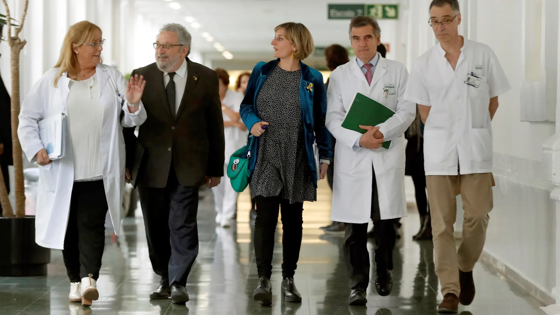 Consellera de Sanidad se reúne con los responsables del Hospital Clínic de Barcelona