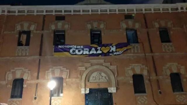 El colectivo La Ingobernable okupa un nuevo edificio, esta vez junto al Museo del Prado. Foto: Europa Press/Twitter LaIngobernable
