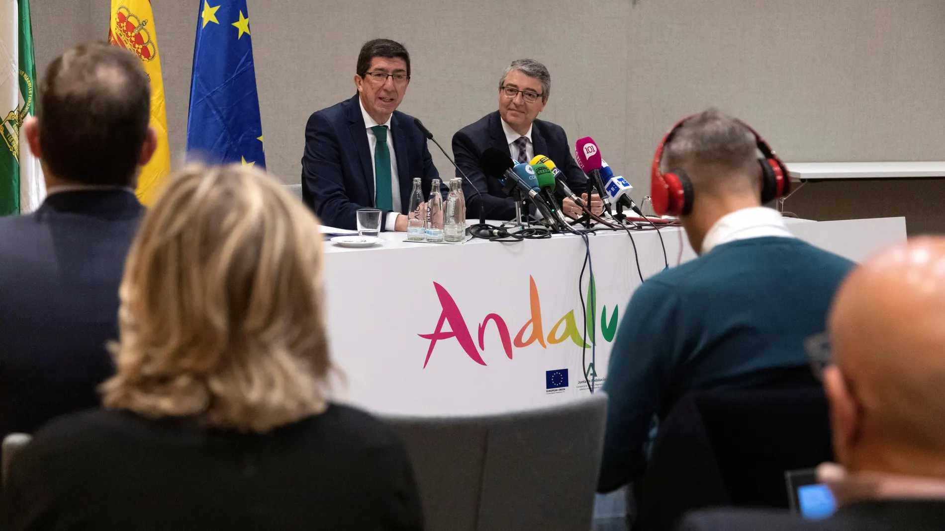 Encuentro alternativo del gobierno andaluz tras la cancelación de le ITB