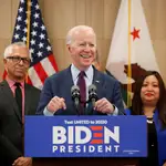 Joe Biden celebra en Los Angeles los buenos resultados cosechados en el Supermartes