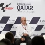 Carmelo Ezpeleta, CEO de Dorna, en Losail