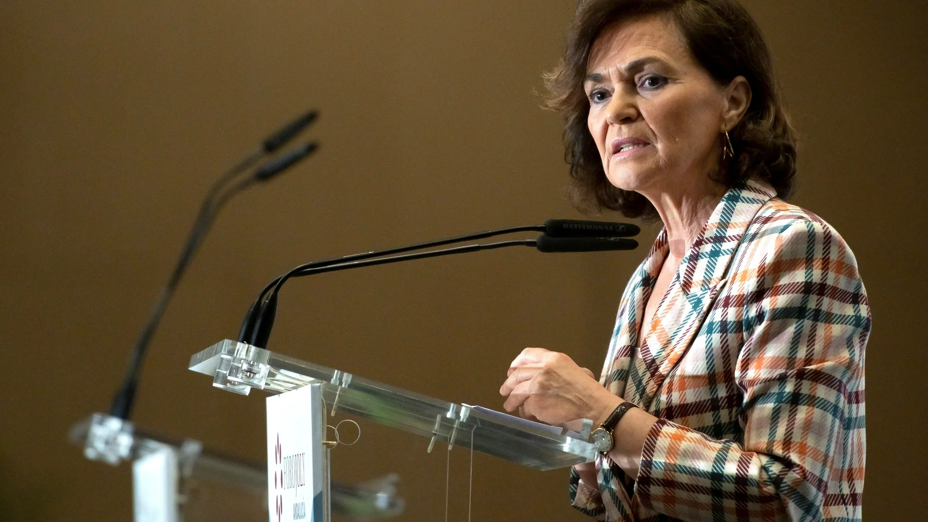 Carmen Calvo participa en el Foro Joly