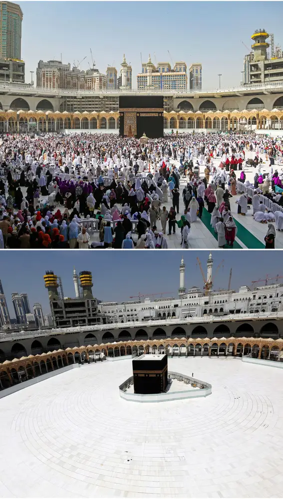 Ciudad Sagrada de la Meca, Arabia Saudí, 6 de marzo 2020. La Meca se encuentra vacía de peregrinos.