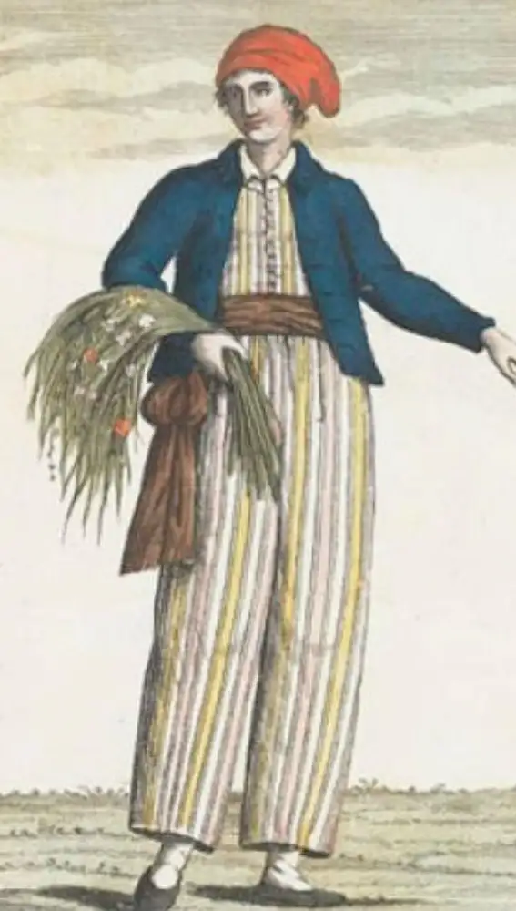 Jeanne Baret disfrazada como Jean Baré para participar en la primera circunnavegación francesa al mundo.
