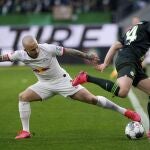 Angeliño con el Leipzig.