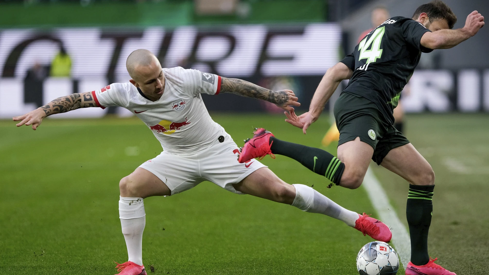 Angeliño con el Leipzig.