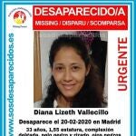 Imagen del cartel de la mujer desaparecida en Madrid.SOS DESAPARECIDOS08/03/2020