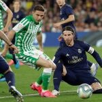 Sergio Ramos, durante el partido ante el Betis