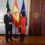 Juanma Moreno y Sandra García